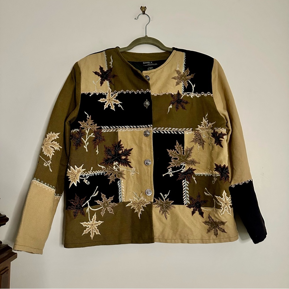 Daniel K Autumn Leaves Embroidered Jacket‎